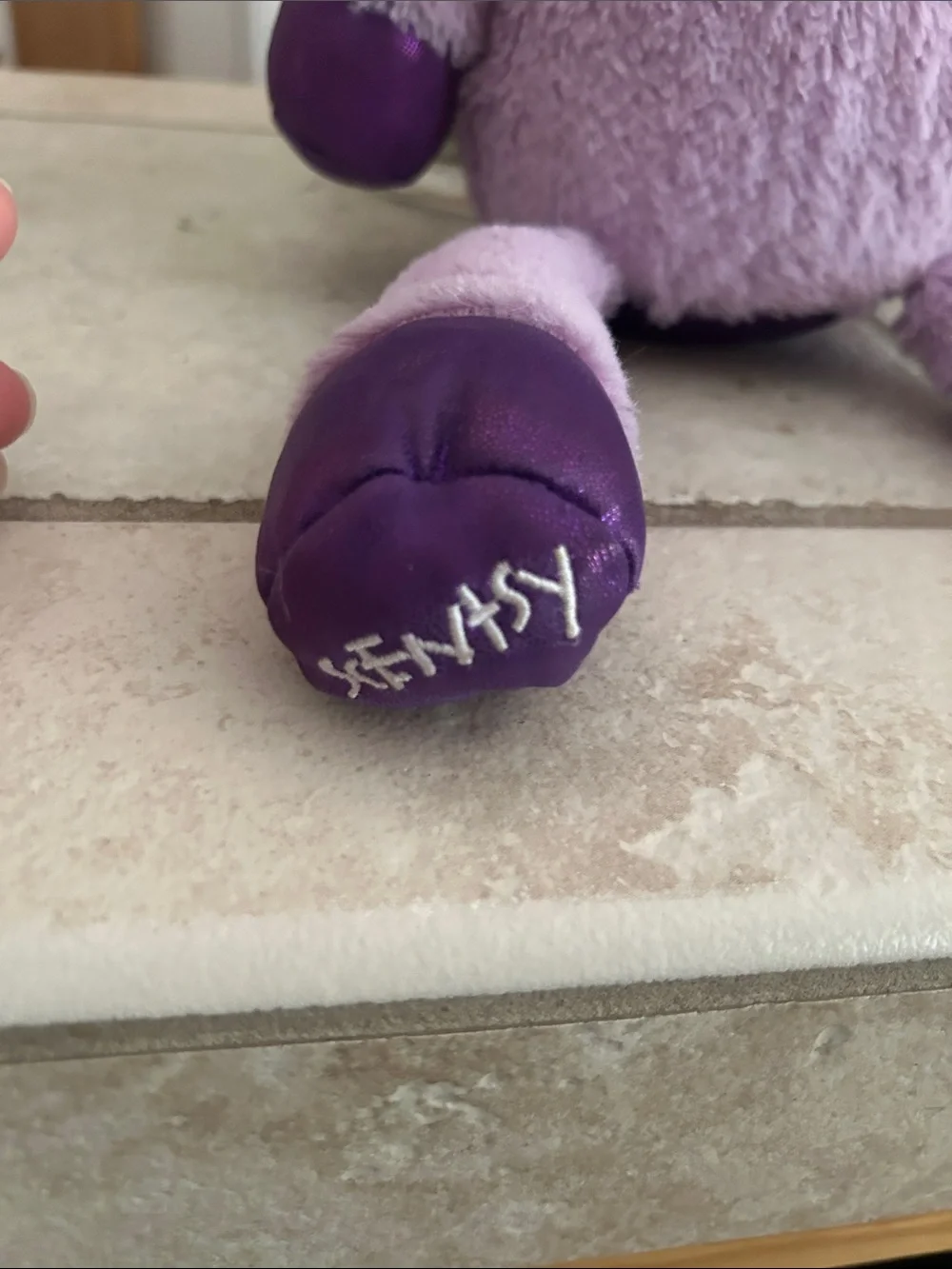Scentsy Buddy Lavender Plush Unicorn with Purple Metallic Horn and Hooves